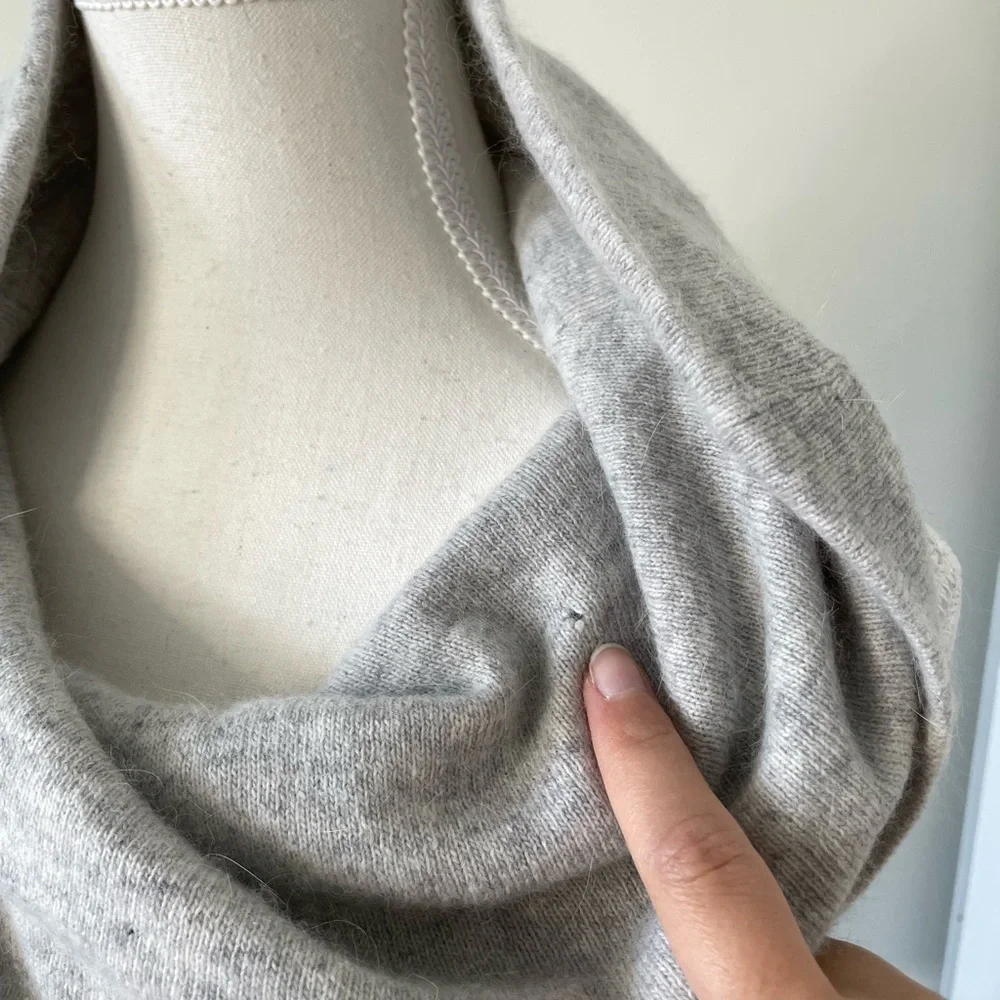 Zara Angora Blend Sequin Cowl Sleeveless Sweater M - Picture 5 of 8